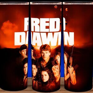 Red Dawn 80s Patrick Swayze War Action Movie Cup Mug Tumbler